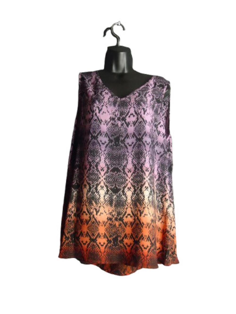 Apt. 9 Multicolored Animal Print Tank Blouse Womens Size XL